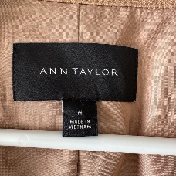 Ann Taylor Camel Double-Breasted Trench Coat - Picture 2 of 2